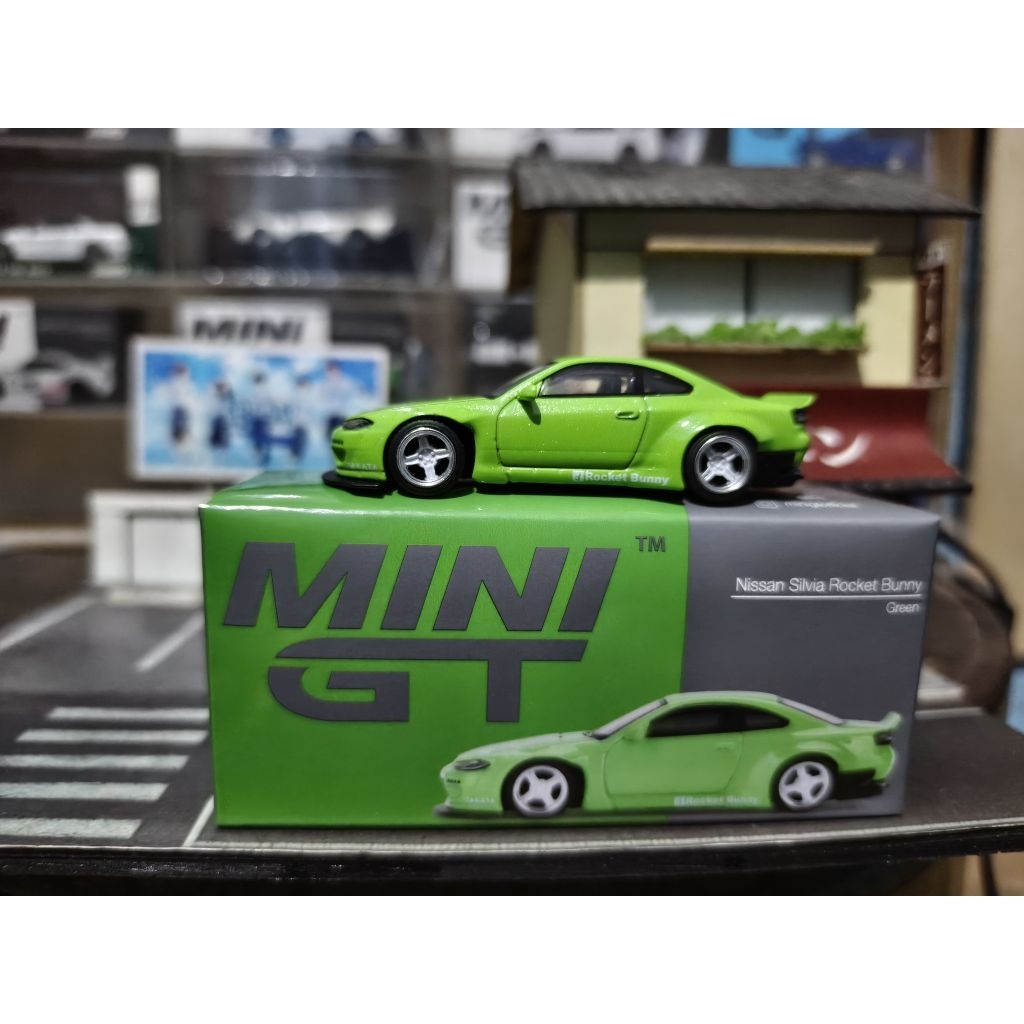 MiniGT Nissan Silvia Rocket Bunny Green