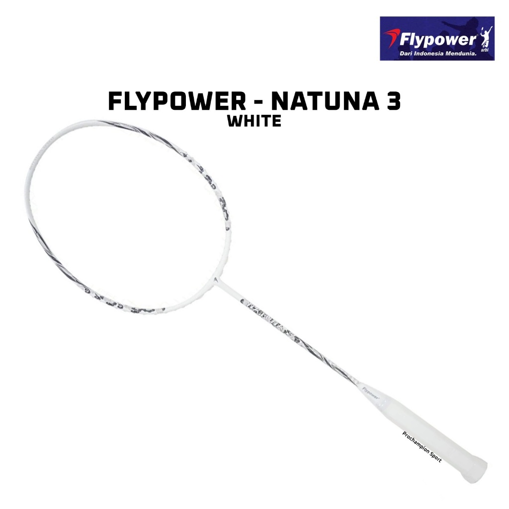 Raket Badminton FLYPOWER Natuna 3 White