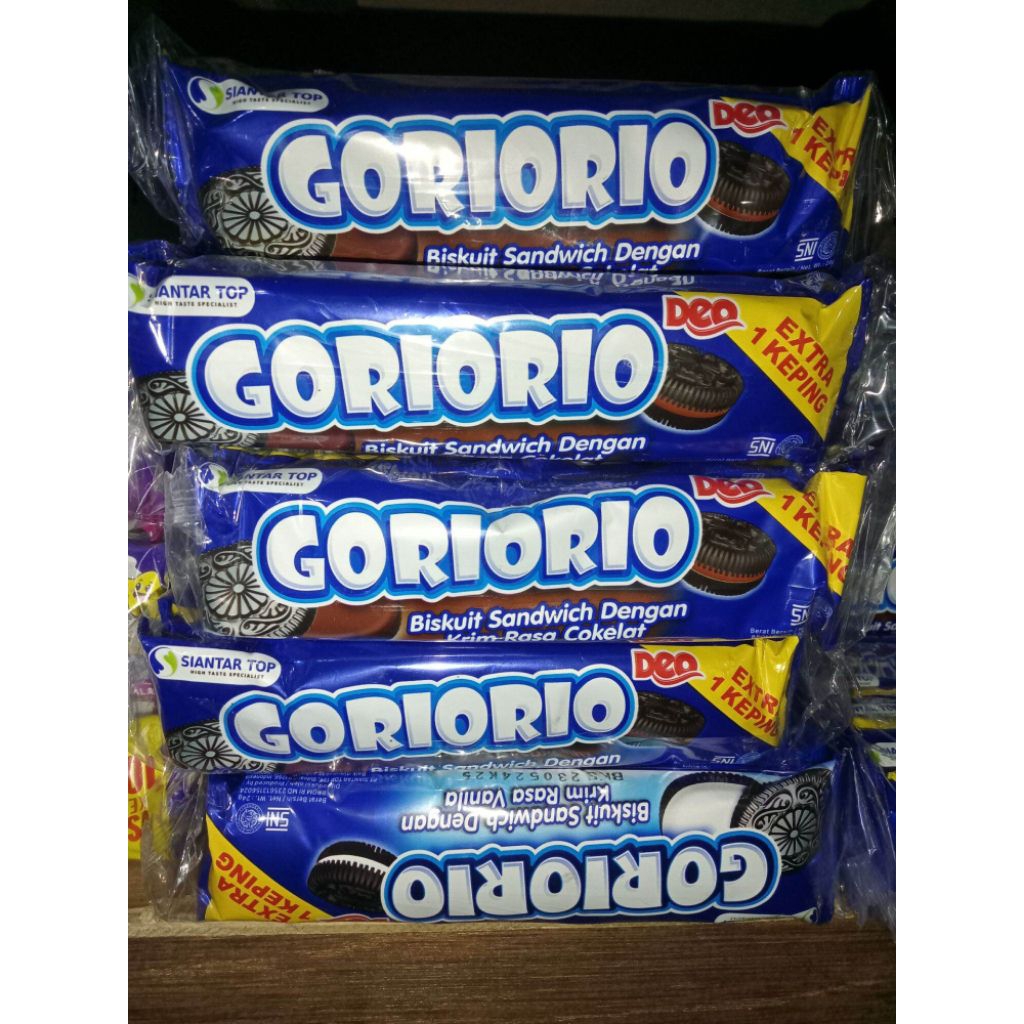 Goriorio Coklat, Vanila, Mix Vanila 24gr, 1pak isi 10pcs