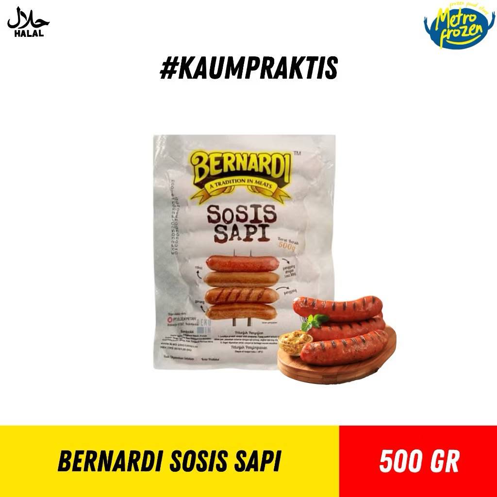 BERNARDI Sosis Sapi & Sosis Ayam 500gr //sosis premium bernardi //sosis bernardi instan Banjarmasin