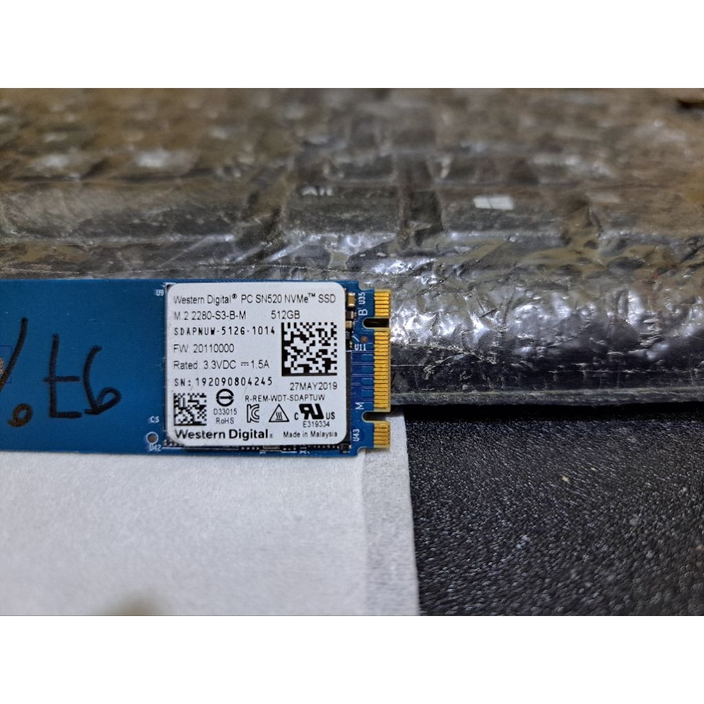 SSD M2 NVME WD 512 GB