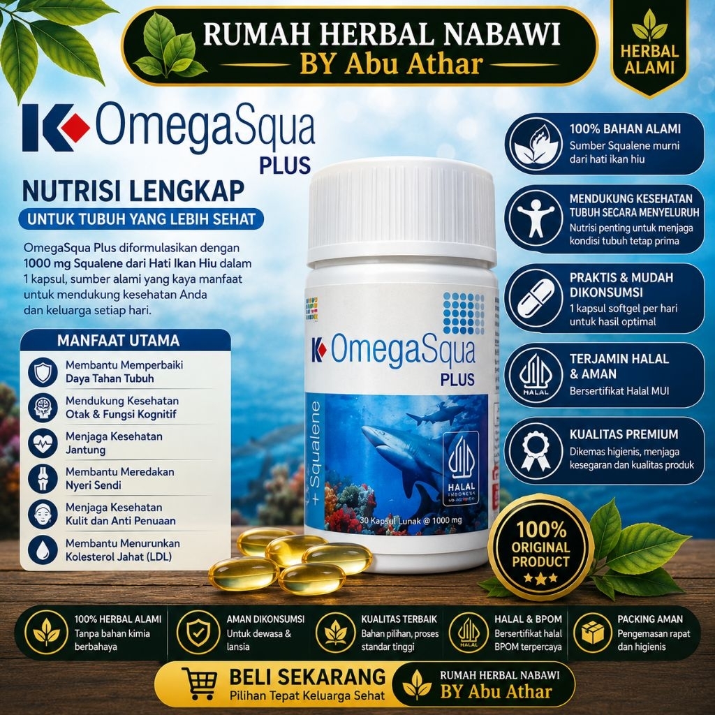 Omega Squa Plus Klink Asli Original 100% Terbaik