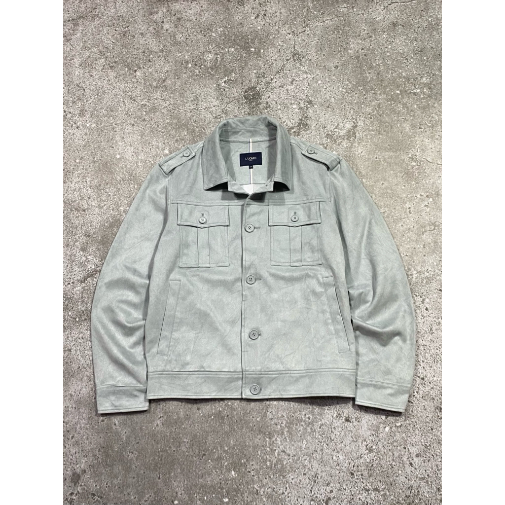 Suede Trucker Jacket L'uomo Italy (Second)