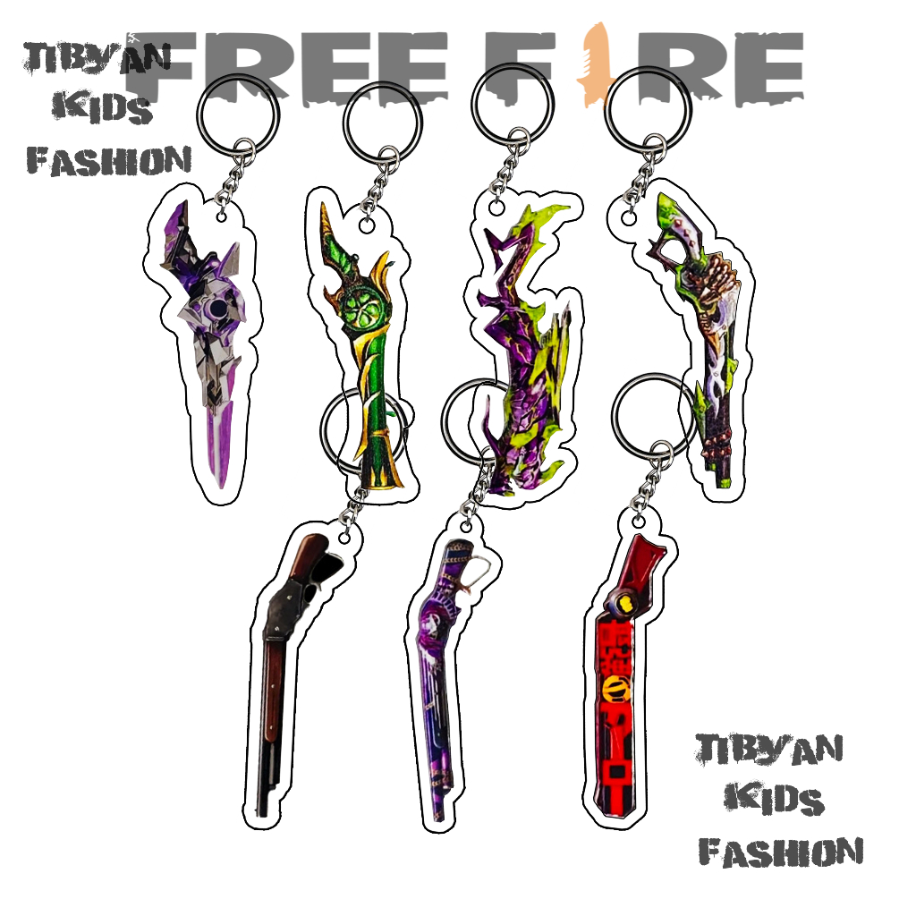 GANTUNGAN KUNCI SKIN FF SG 2 KEYCHAIN FREE FIRE  SG 2 AKRILIK DESAIN UNIK