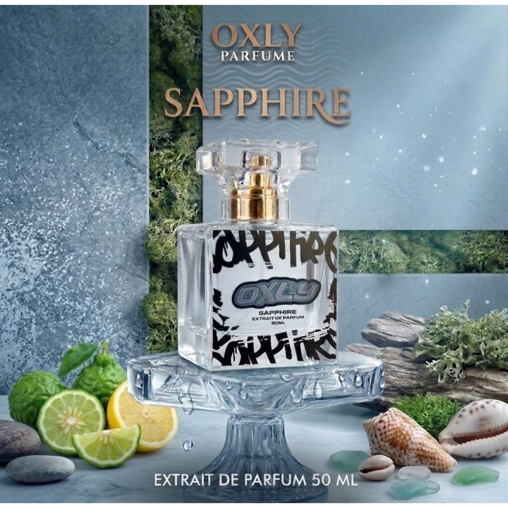 Oxly Parfum Pria Sapphire EDP 50ml - Blue Fresh
