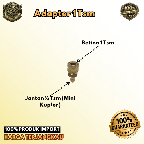 Adapter Mini Kupler 1/2 Tsm | Adapter Kupler PCP | Sambungan Kupler PCP