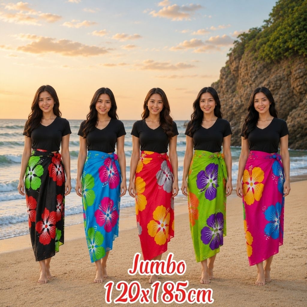 Kain Panti Bali Jumbo Motif Bunga // Sarung Bali // Kain Bali