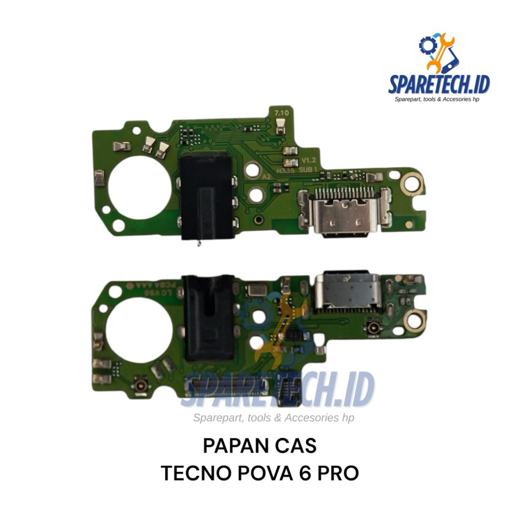PAPAN CAS / KONEKTOR CHARGER CAS TECNO POVA 6 PRO ORIGINAL SET NEW FLEXIBLE CAS TECNO POVA 6 PRO MIC