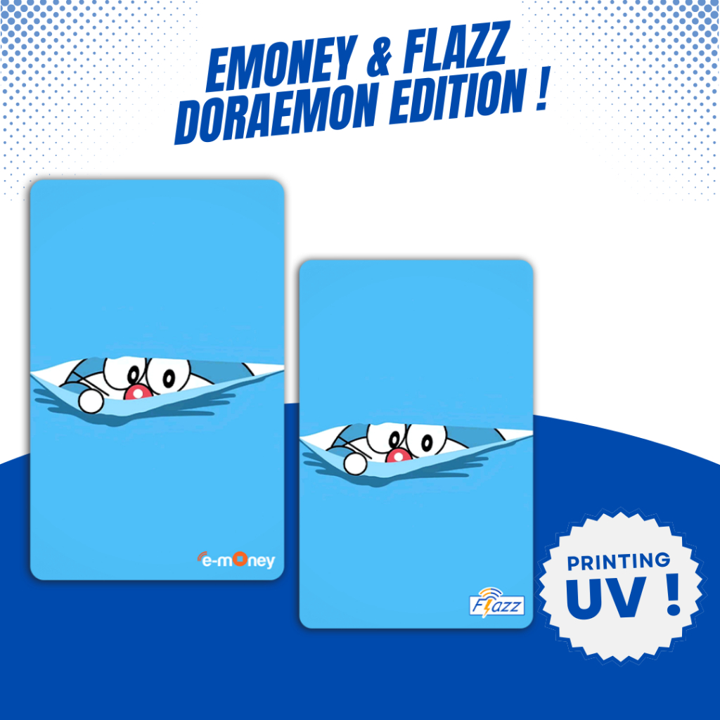 Custom Kartu Doraemon - Support NFC - Kartu Emoney Flazz Gen 2 Support NFC