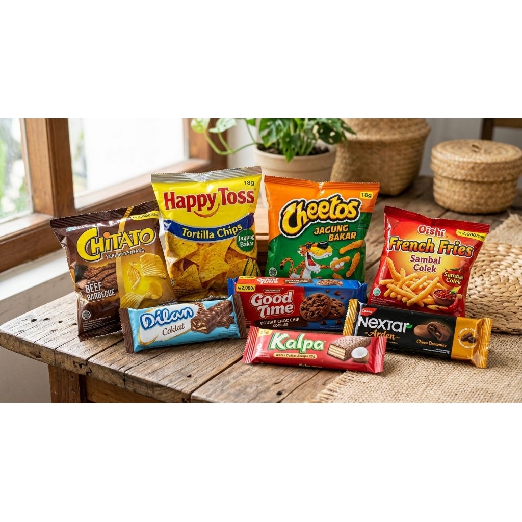 Paket 15 pcs Snack 2000 an