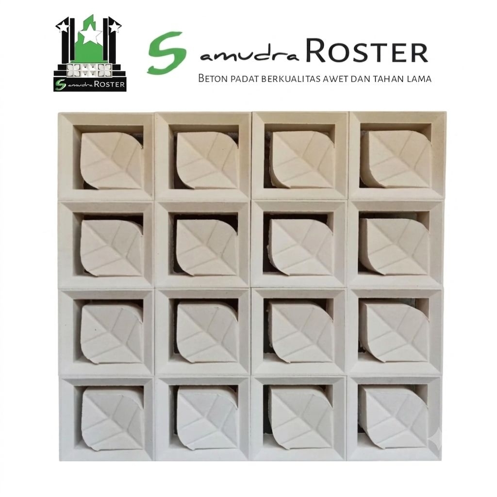 Roster beton samudra - Roster beton / Roster minimalis / Roster daun