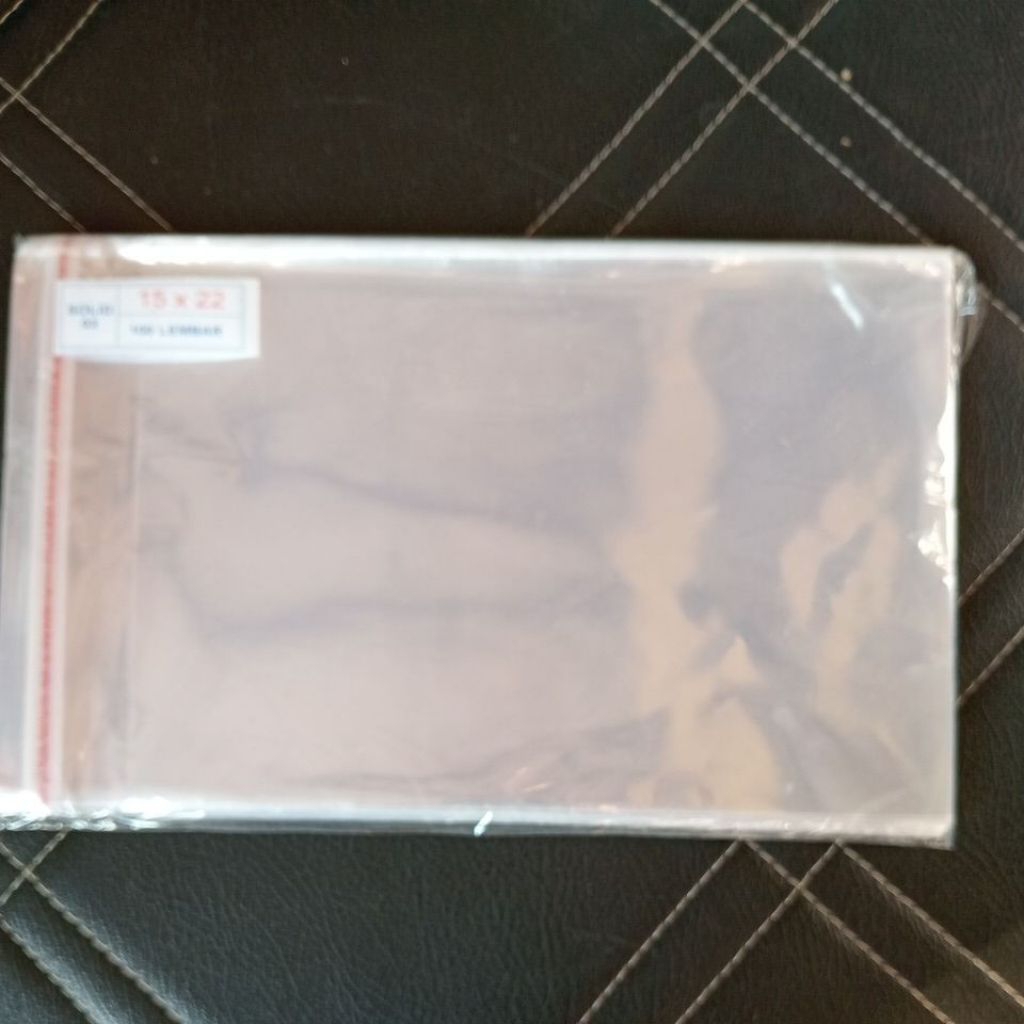 OPP plastik Lem bening 0.3 plastik perekat isi 100 pcs