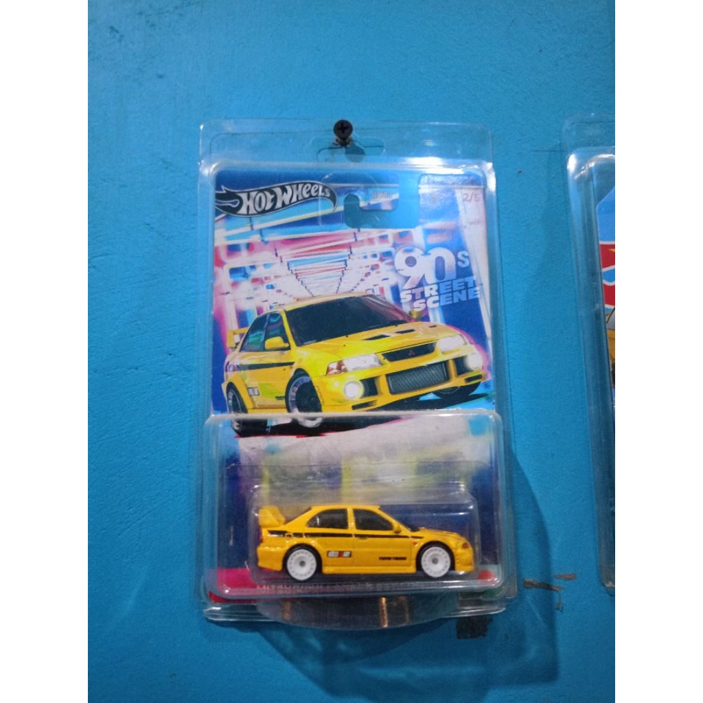 Hot Wheels 90s STREET Mitsubishi Lancer Evolution VI KUNING FREE PROTEKTOR