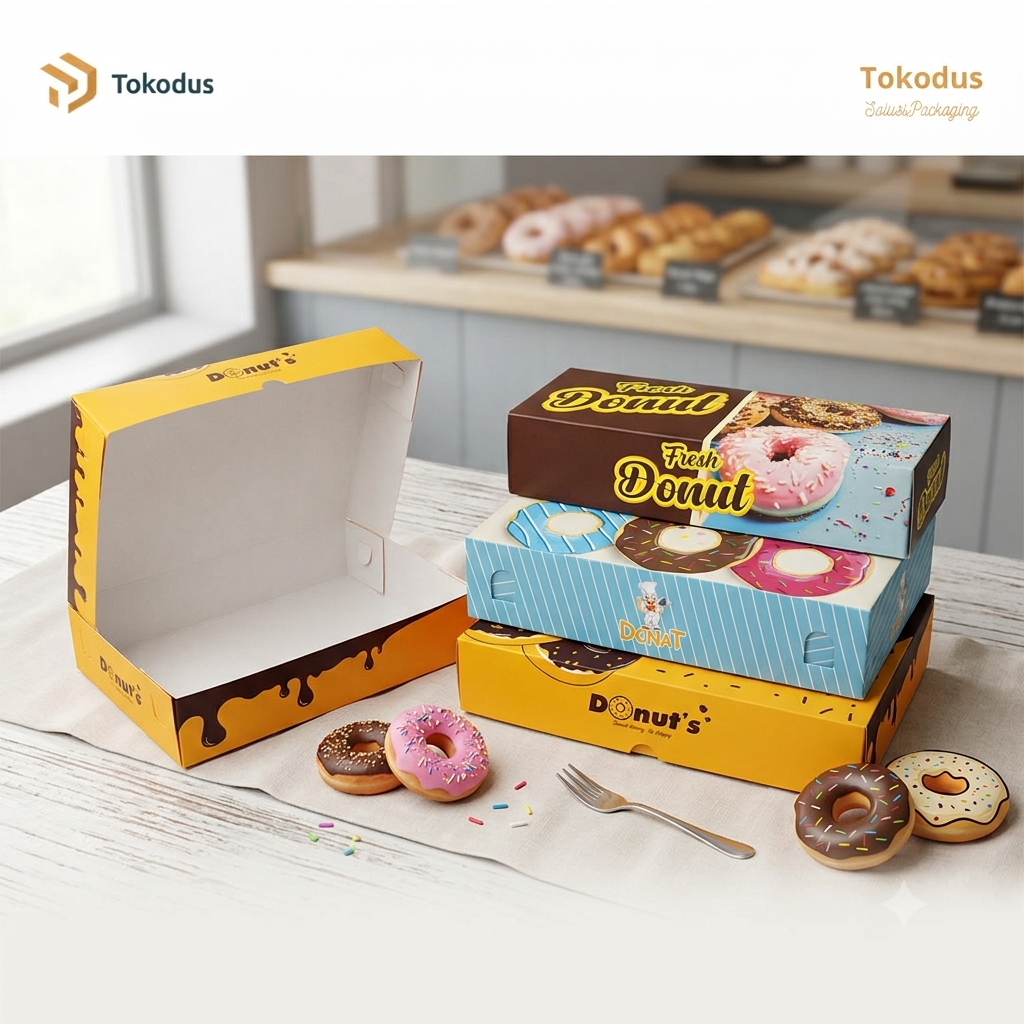 Dus Donat Isi 3 & 6 | Dus Kue | Dus Kue Donat | Dus Donat - Tokodus Cibaduyut