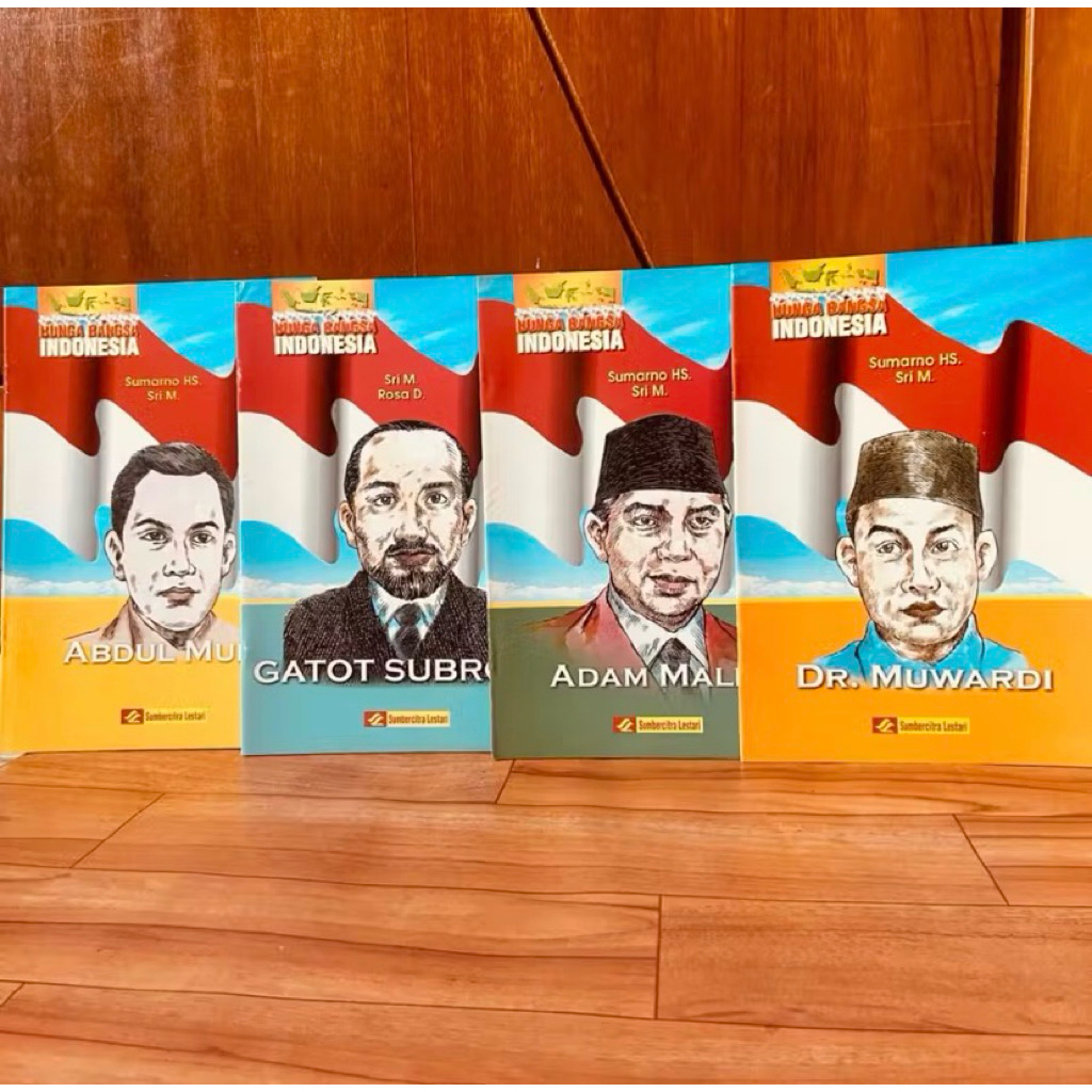 BUKU PAHLAWAN - BEBAS PILIH - BUNGA BANGSA INDONESIA - UNTUK UMUM & ANAK - ORIGINAL