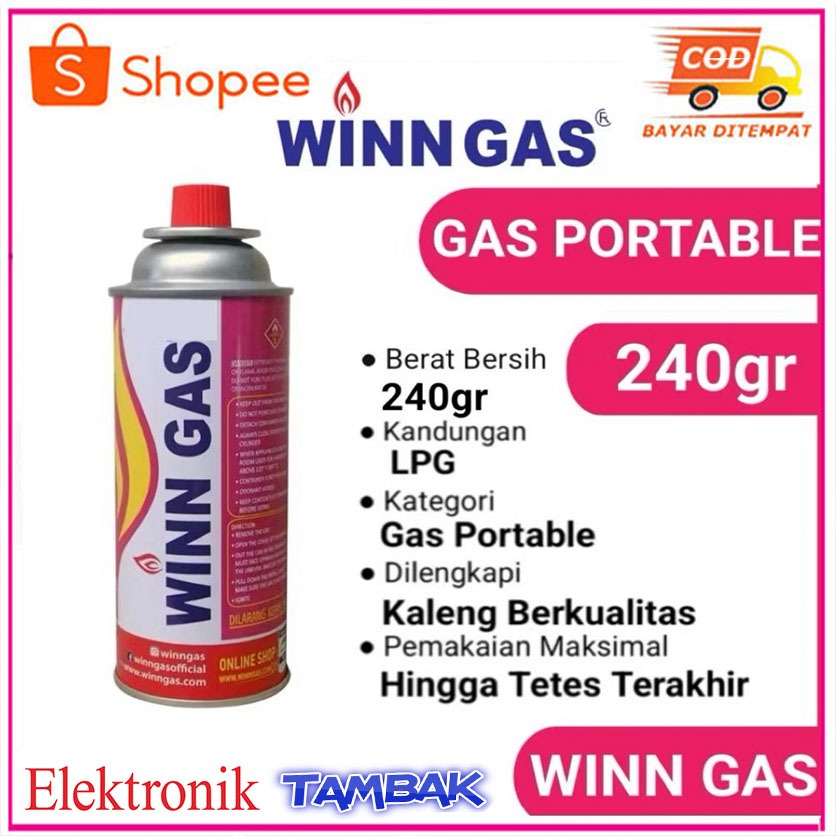 Gas kaleng portable winn Gas original