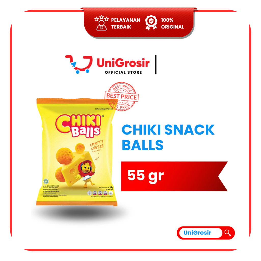 [UniGrosir] CHIKI SNACK BALLS CRAFTY CHEESE BOLA KEJU ~ 55 gr