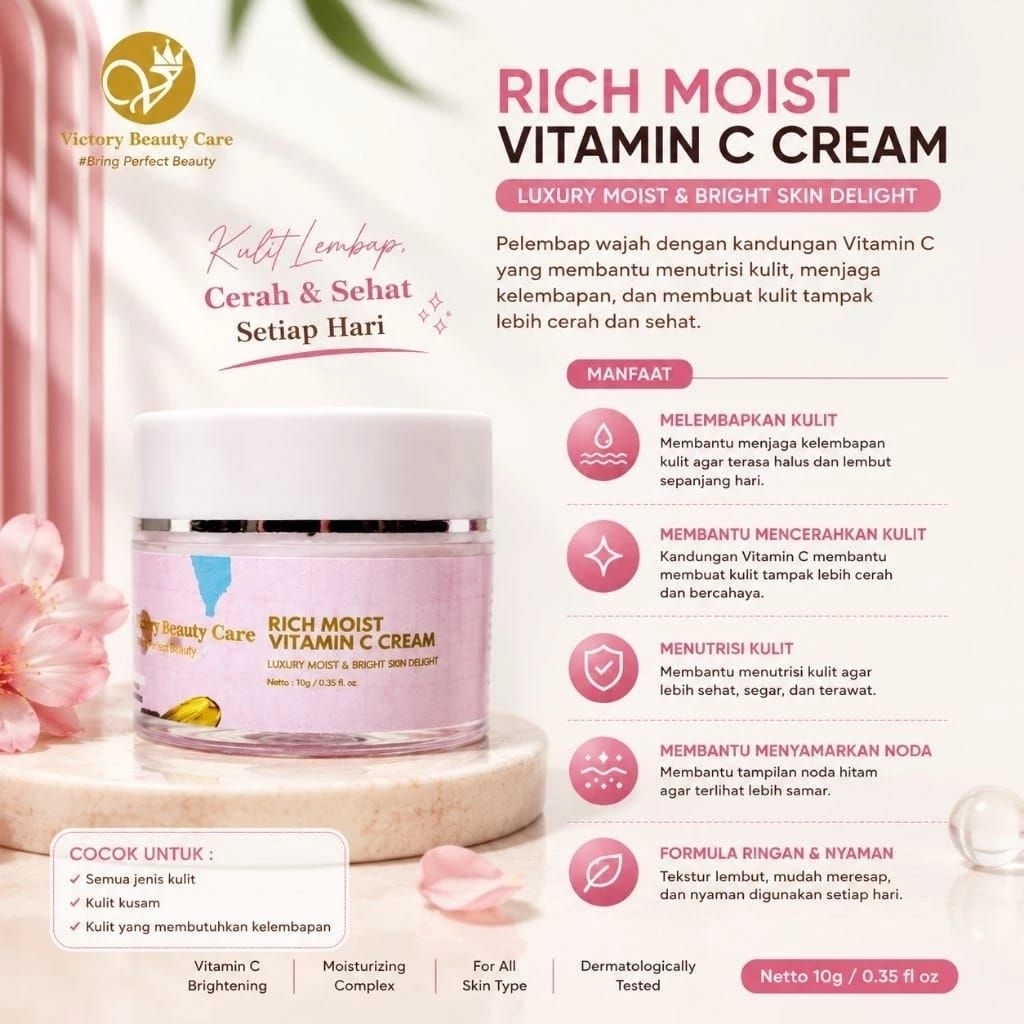 RICH MOIST VITAMIN C CREAM VBC | VICTORY BEAUTY CARE