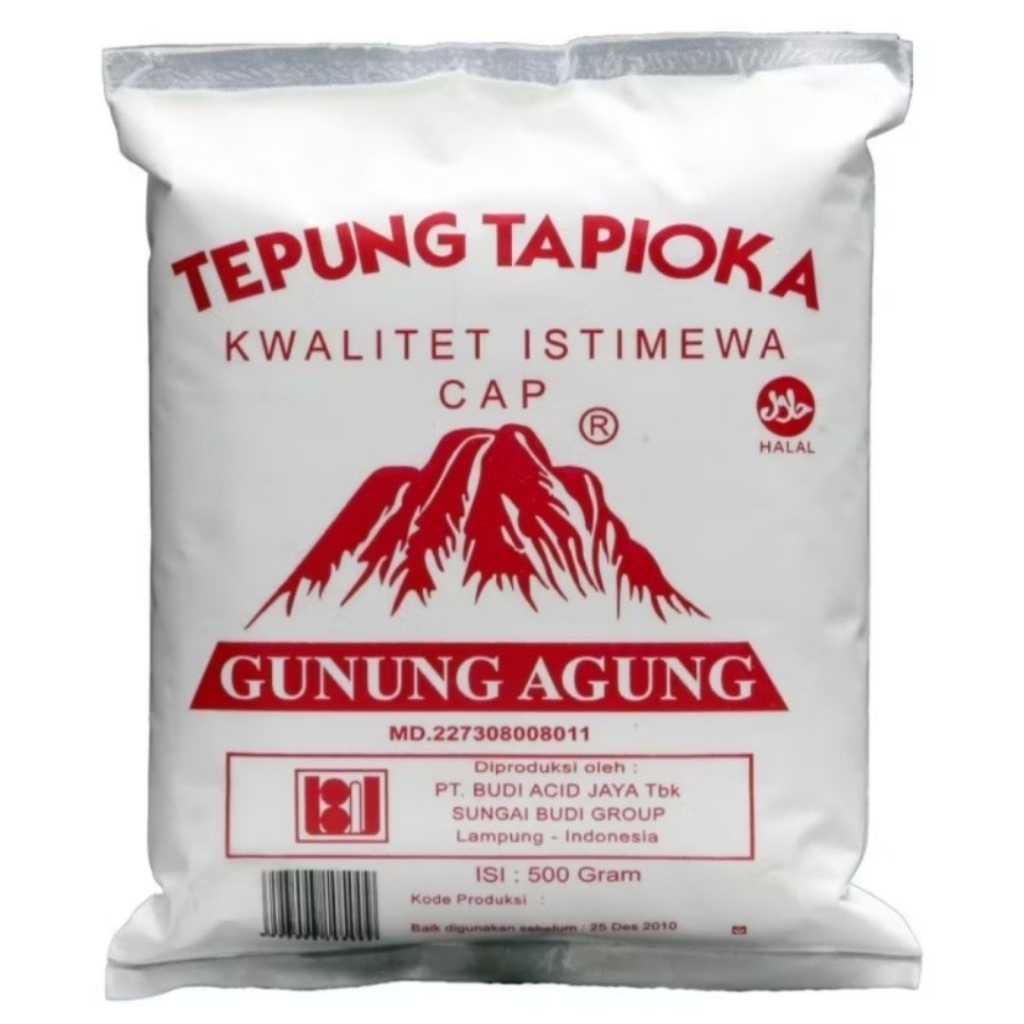 TEPUNG TAPIOKA CAP GUNUNG AGUNG 500g (1 DUS)