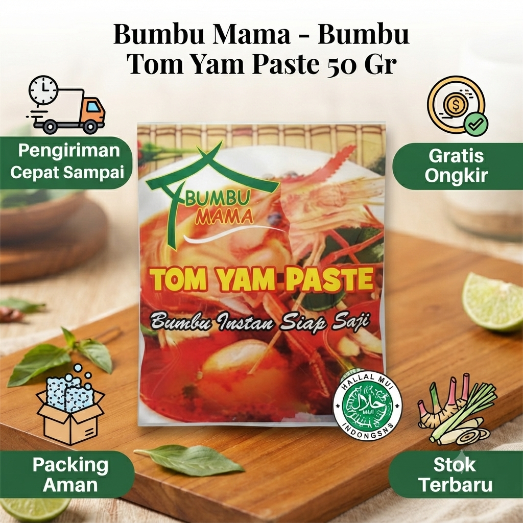 Bumbu Mama - Bumbu Tom Yam Paste 50 Gr - Halal