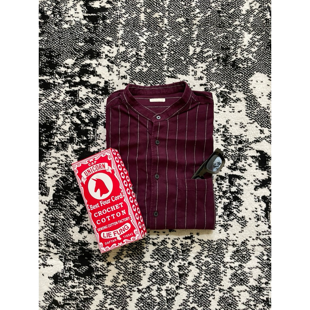 Kemeja flannel shanghai Gu size L