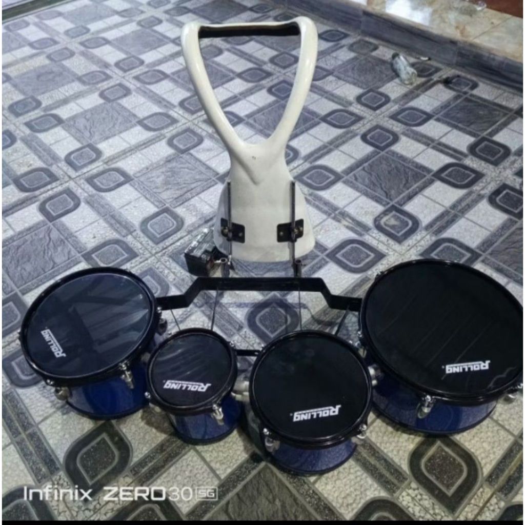 Qwarto Tom Drumband head impor request atas item || Drum Band Best Seller