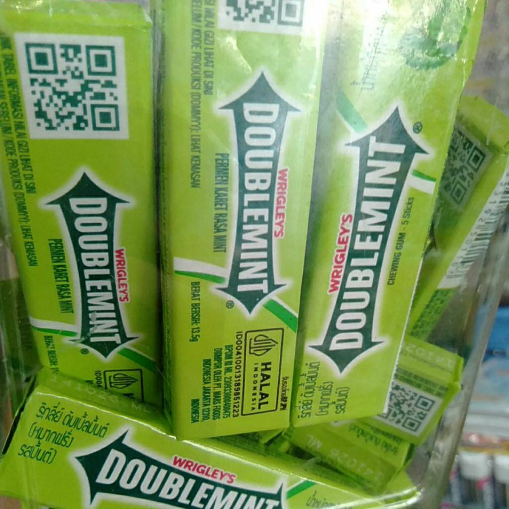 permen karet double mint 5 stick