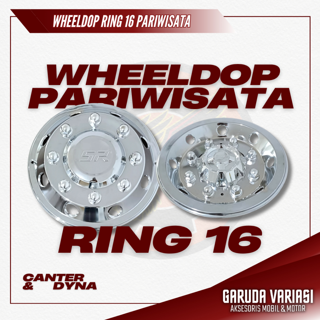 Whelldop Ring 16 PARIWISATA Welldop Cover Velg Truck Canter Whell dop