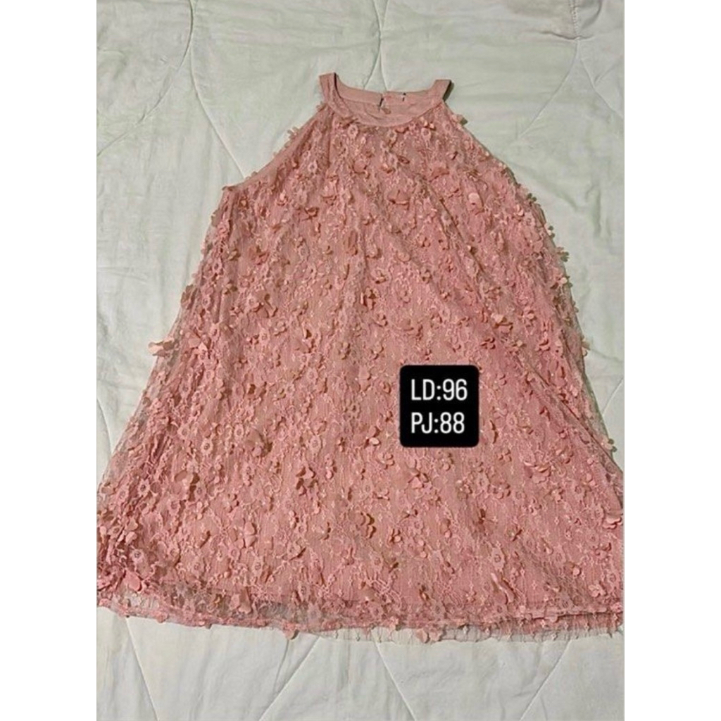 halter dress bkk bahan tile