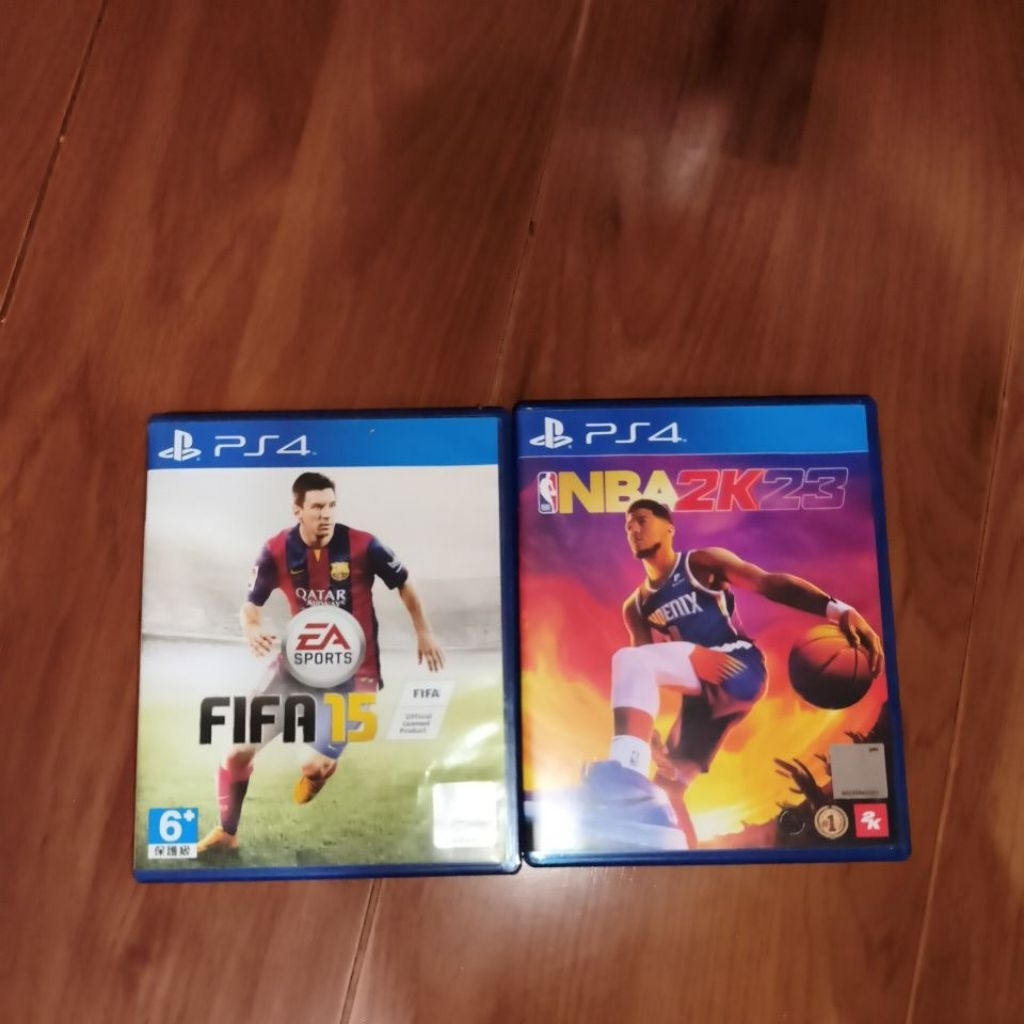 BD kaset PS4 Murah Paket Borongan Sports: NBA 2K23 + FIFA 15 Original
