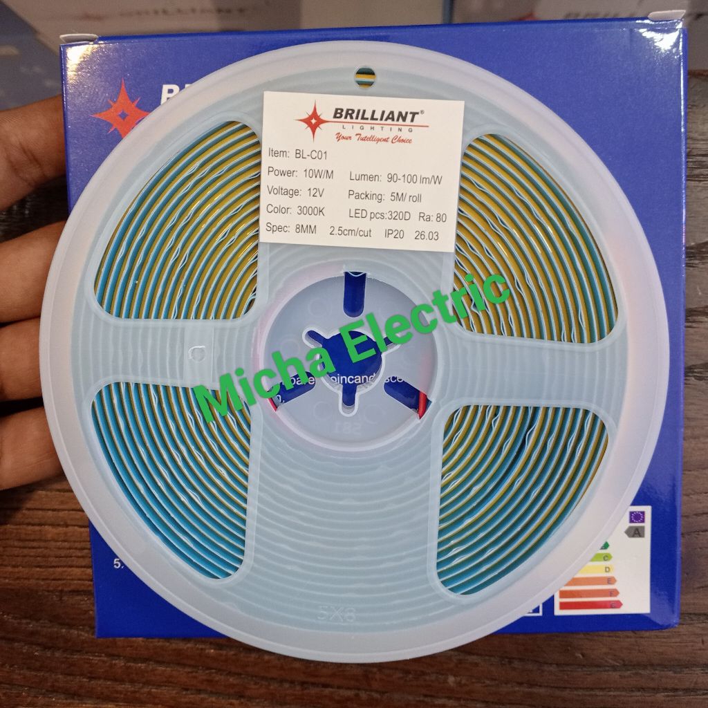 Brilliant LED Strip COB 320D 12V 10W Indoor/ Strip light Cob 320LED 10W/M Indoor