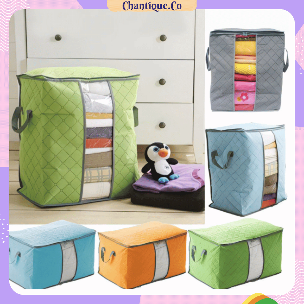Tempat Penyimpanan Bed Cover Storage Box Organizer / Storage Box Bag Organizer Tempat Penyimpanan Pa