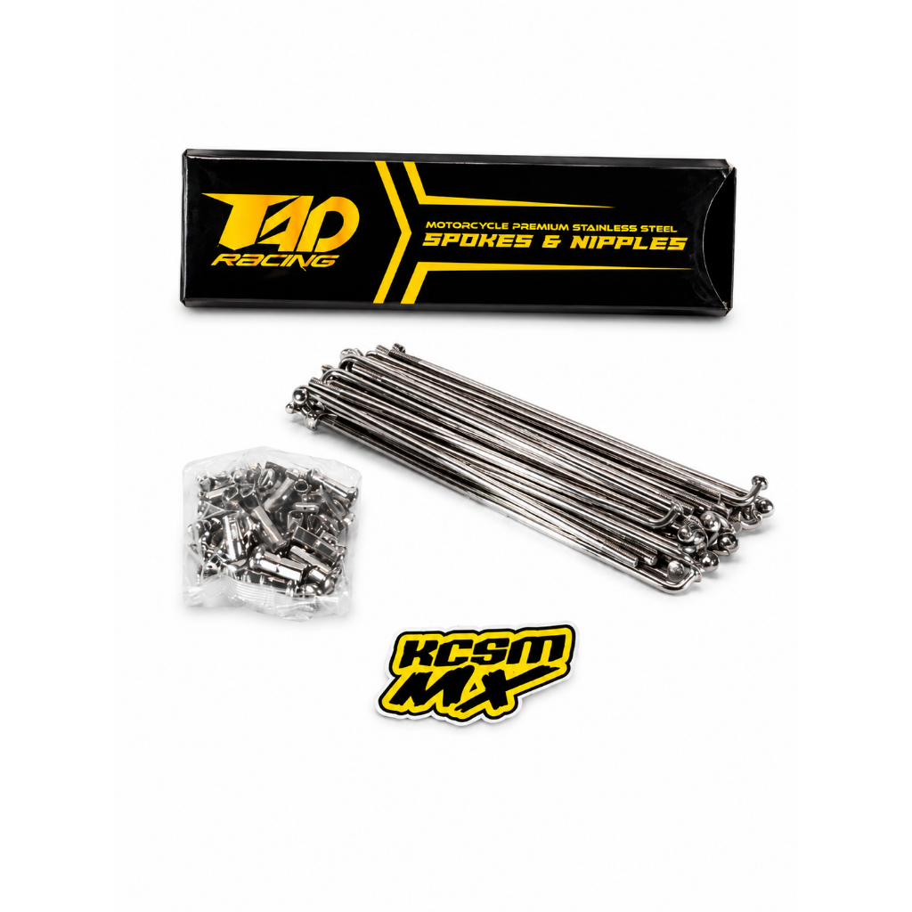 Ruji TAD Racing Stainless Steel Spokes Nipples 9x172mm R17 Premium SS Motor