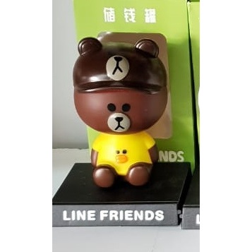 PAJANGAN DASHBOARD MOBIL BOBBLEHEAD LINE BROWN