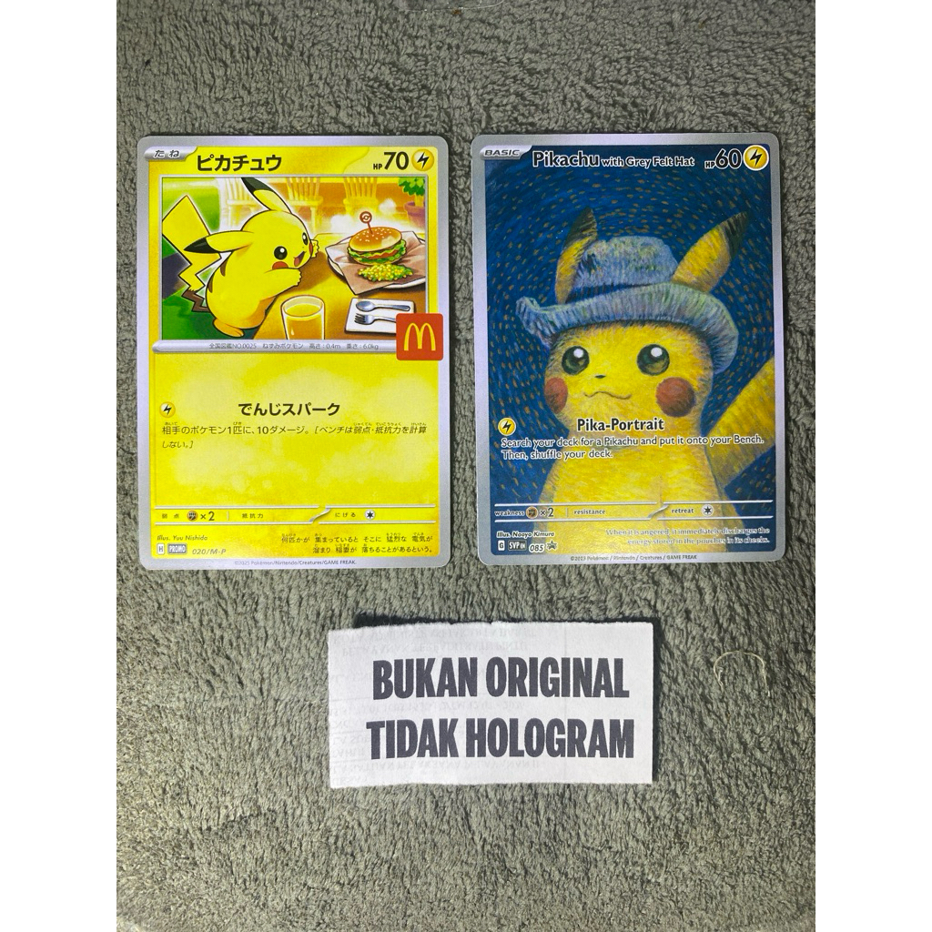 Pikachu Mcd dan Pikachu Van Gogh Proxy (Reprint)