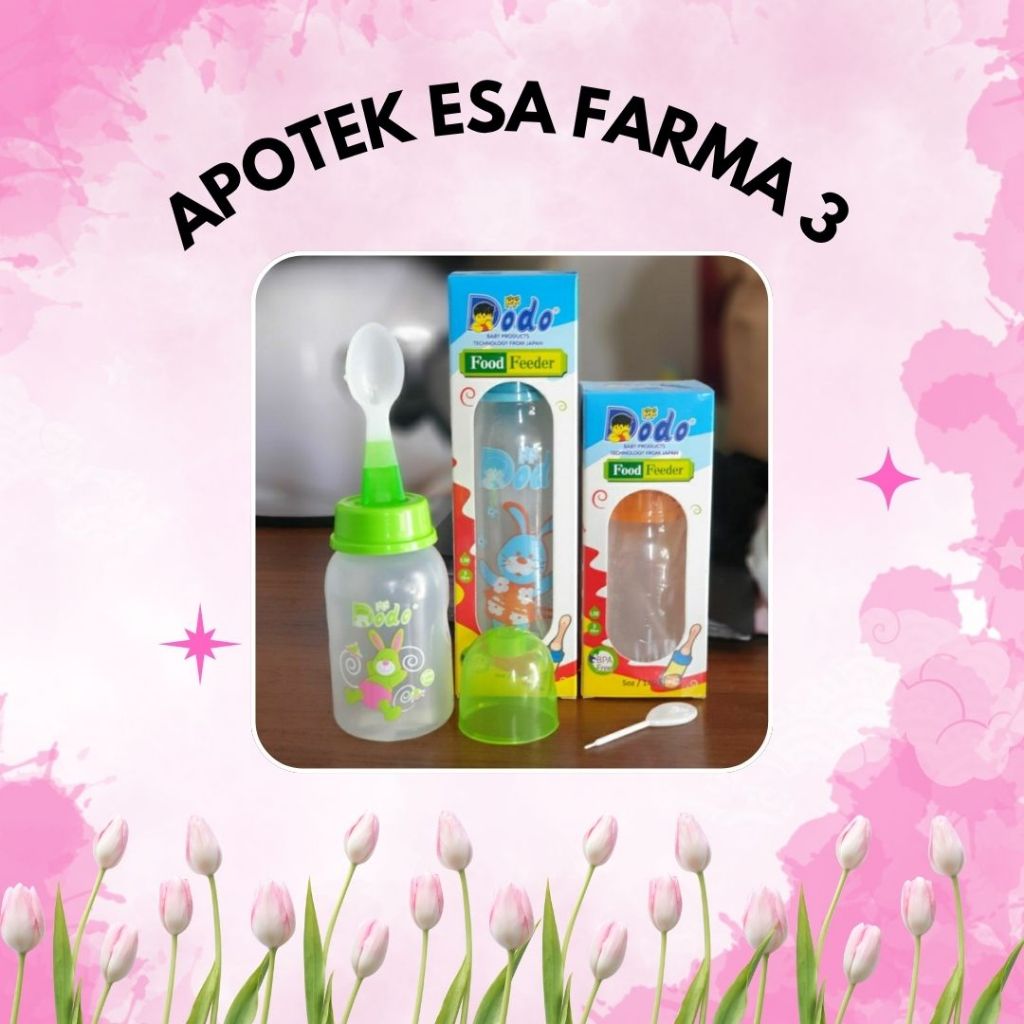 DODO FOOD FEEDER BOTOL DOT SENDOK MAKAN BAYI 140ML