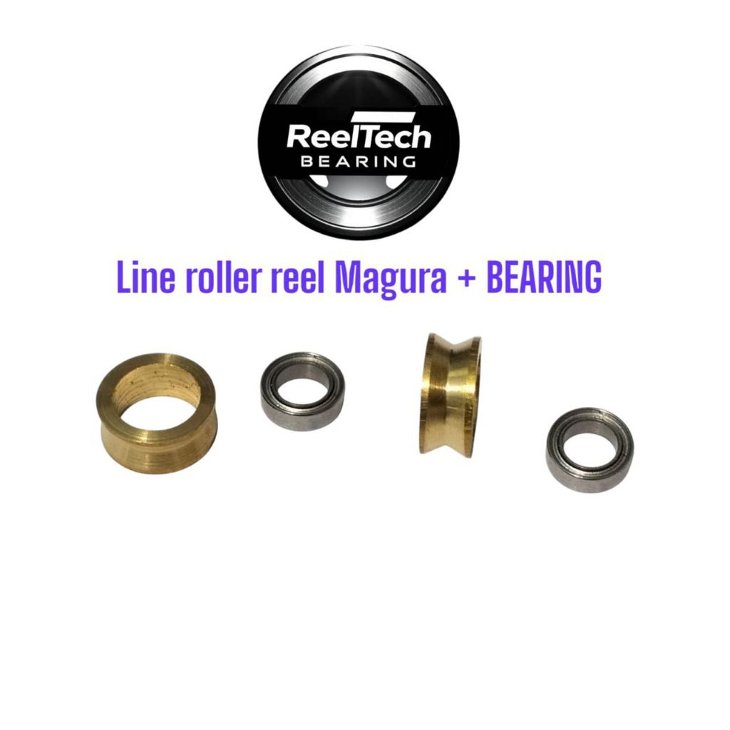 Line Roller MAGURO /Roller Gold lintasan tali senar reel pancing + Bearing
