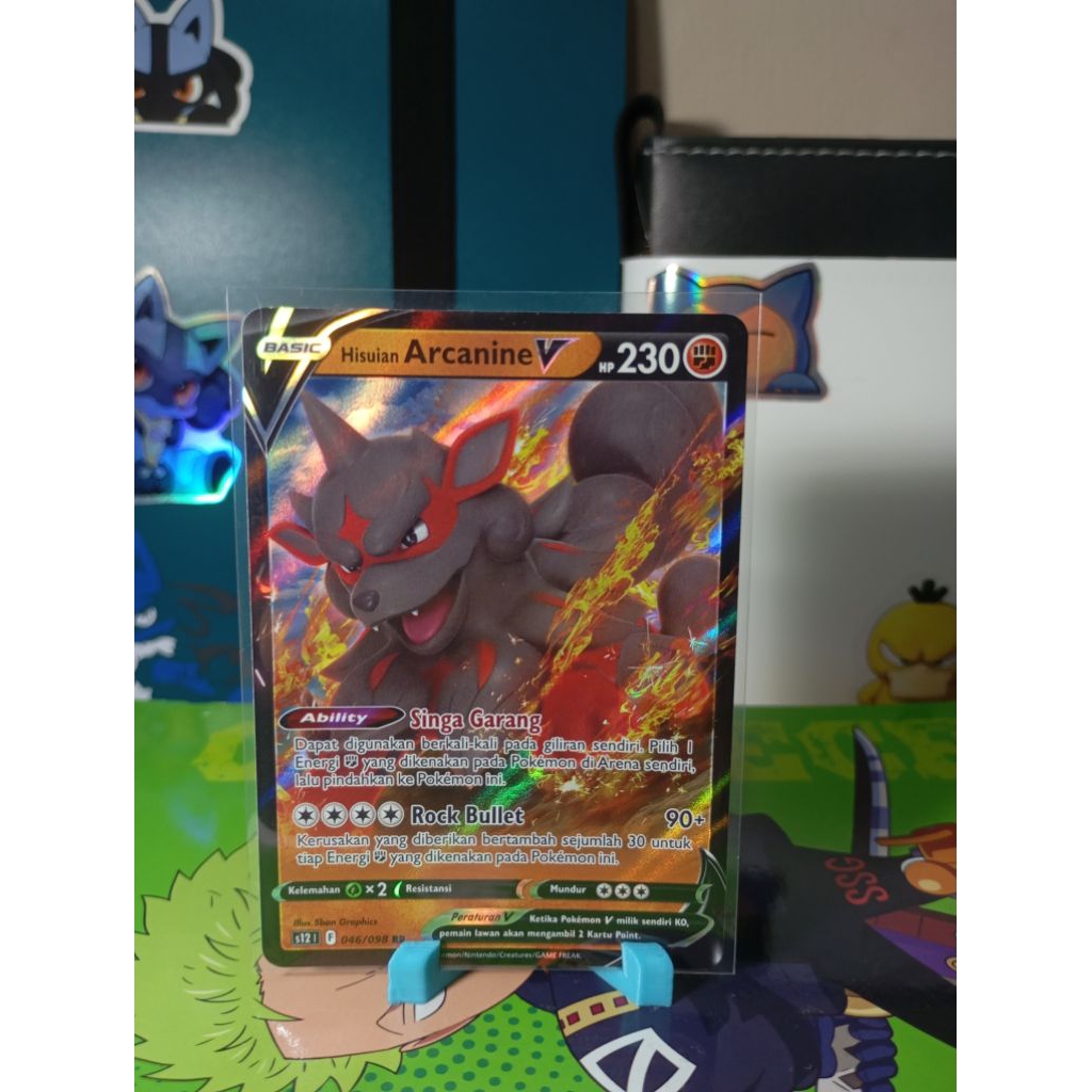 Pokémon TCG IND Hisuian Arcanine V RR 046/098