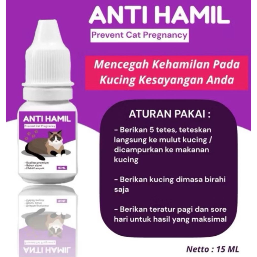 vitamin anti hamil untuk kucing