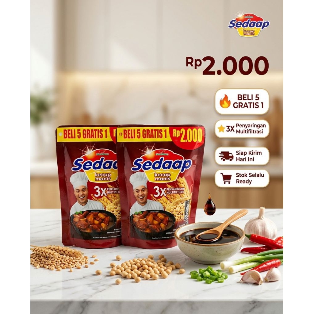 Kecap sedap kemasan Sachet