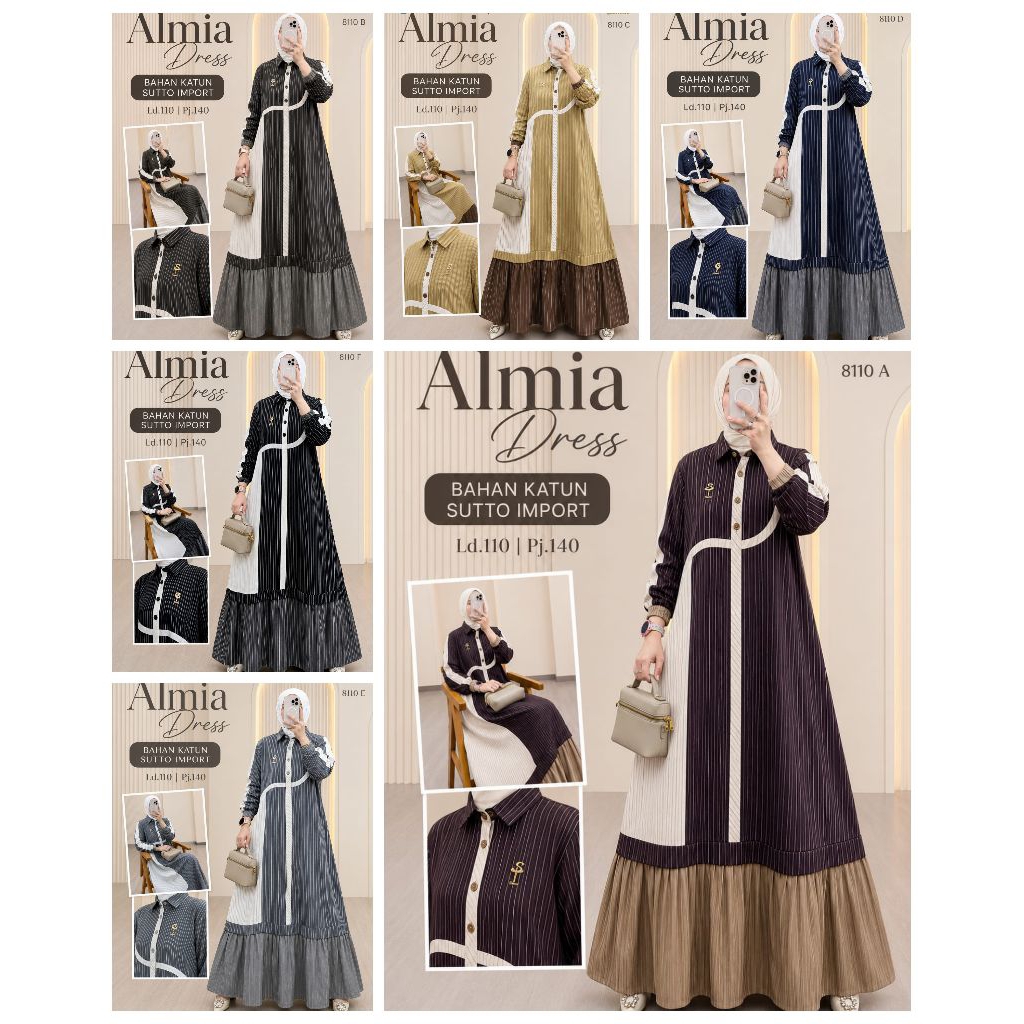 Dress katun|Qonita#2|Almia| by Semut ORi|