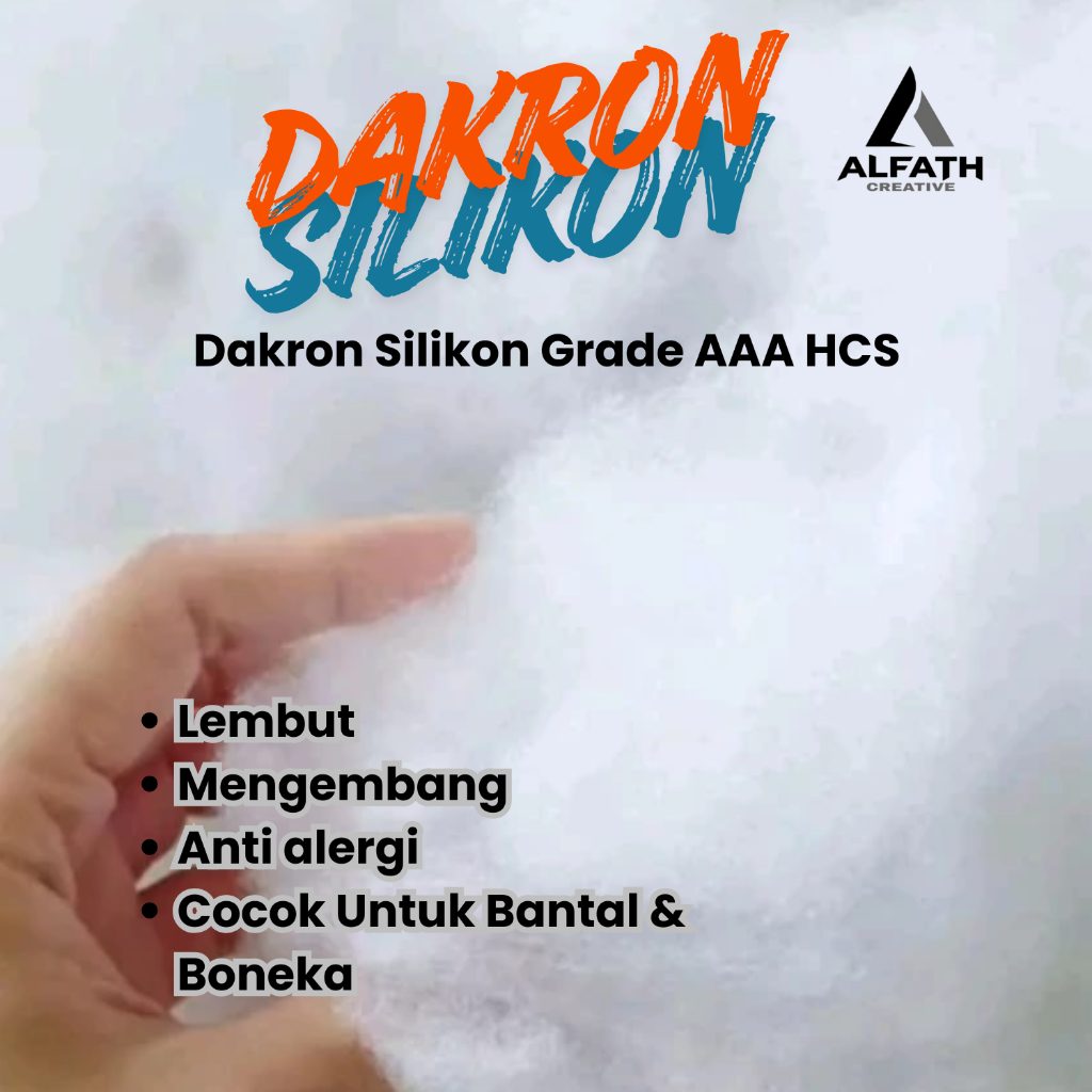 DAKRON SILIKON GRADE AAA KILOAN DACRON ISIAN BANTAL BONEKA KILOAN