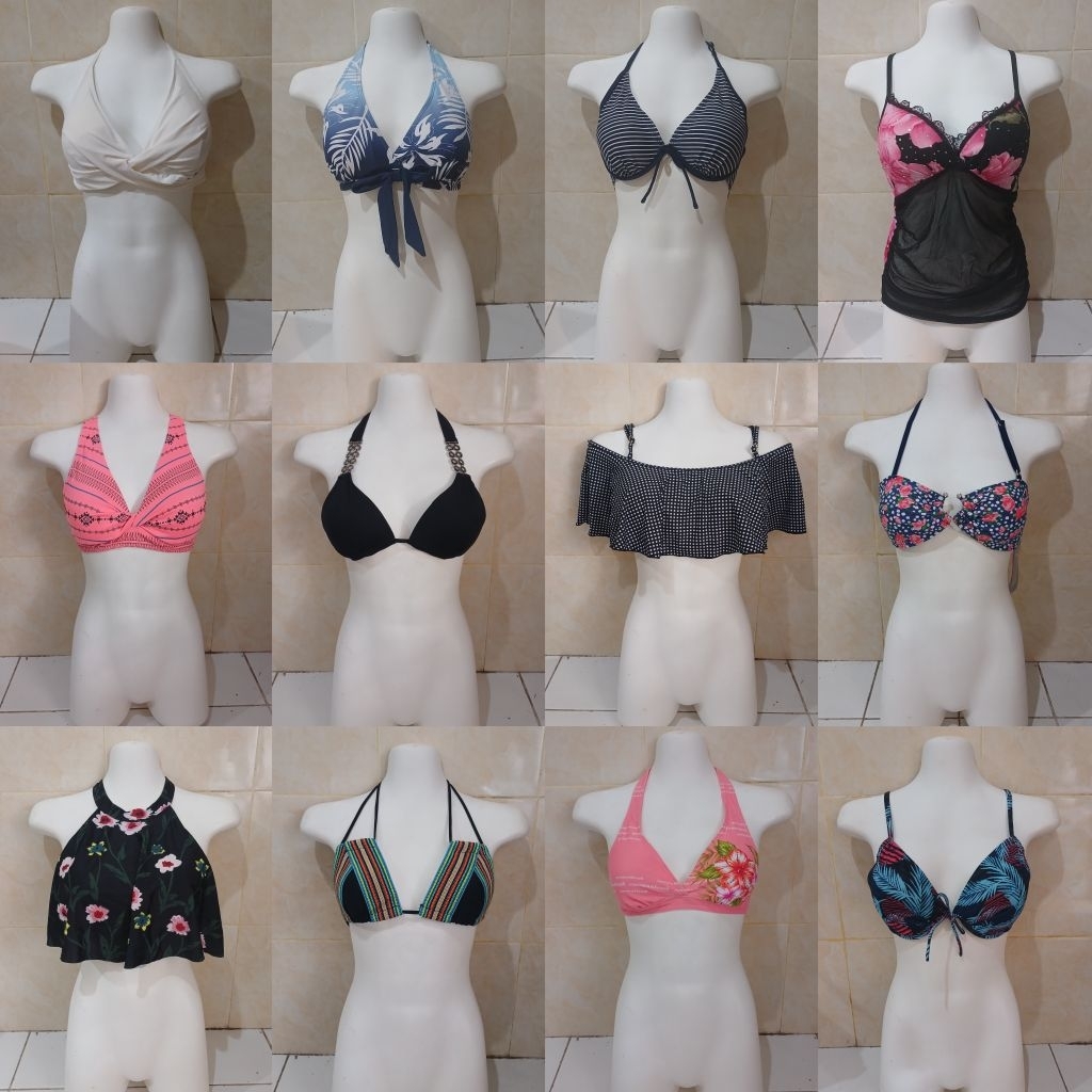 [Part 2] Bikini Black Hitam Merah Sexy Bra Branded  Push Up Tebal