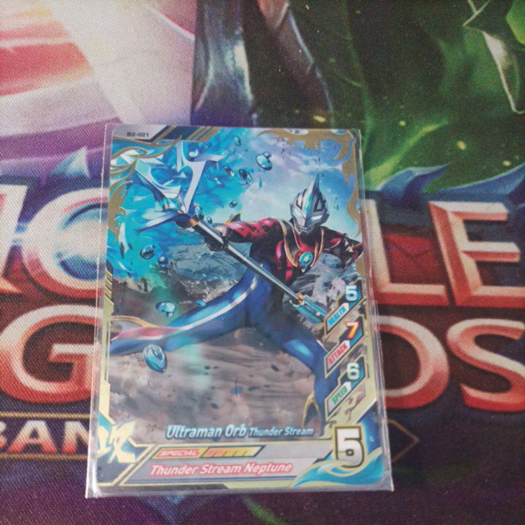 kartu ultraman orb thunder stream rare card