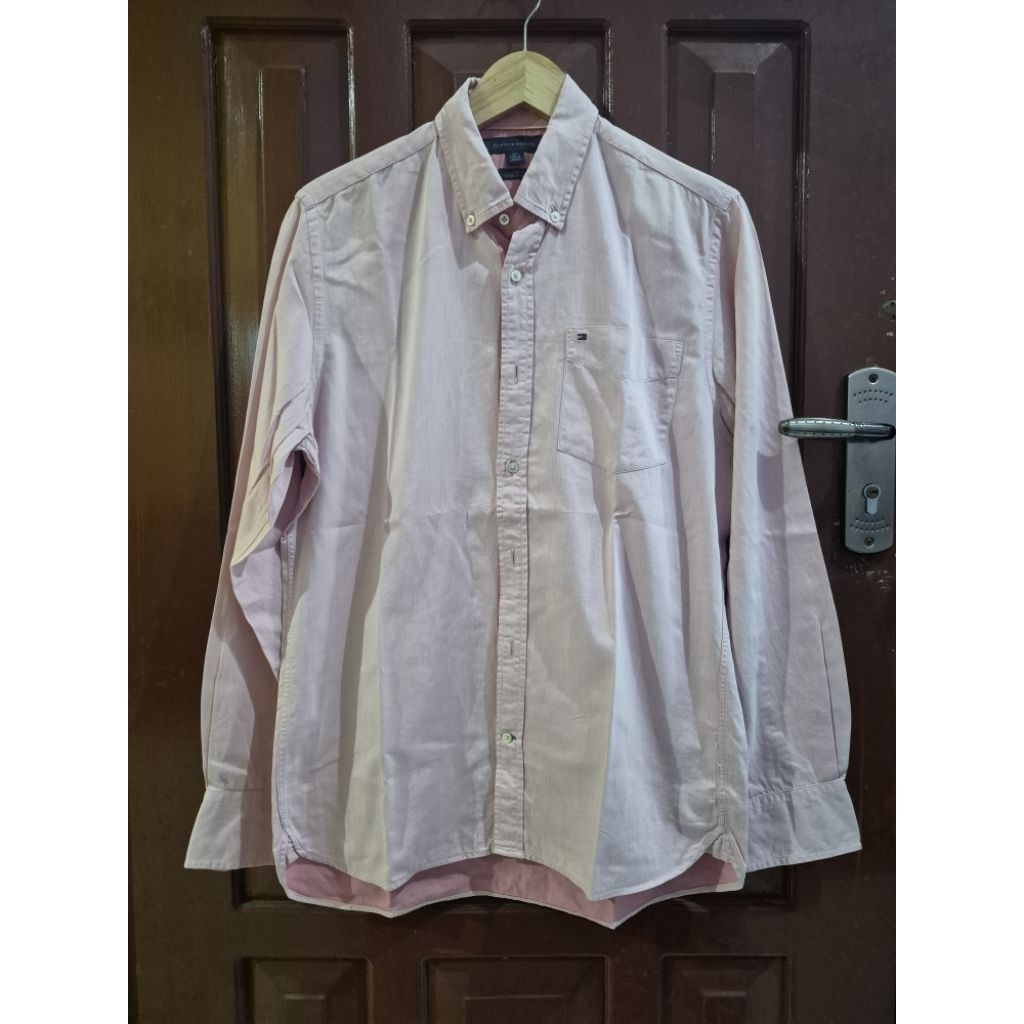 baju kemeja tommy hilfiger slim fit