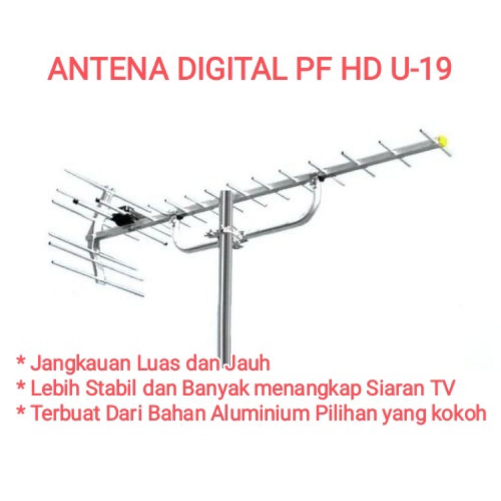 Antena Digital PF HD U19 / Antena Outdoor PF HD U19 / Antena TV Digital PF HD U19