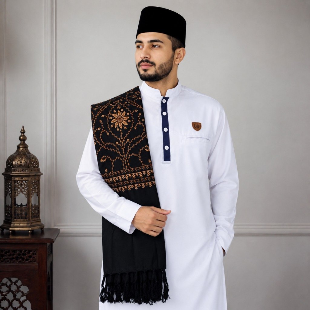 Sorban Kashmiri Motif Batik Trompah