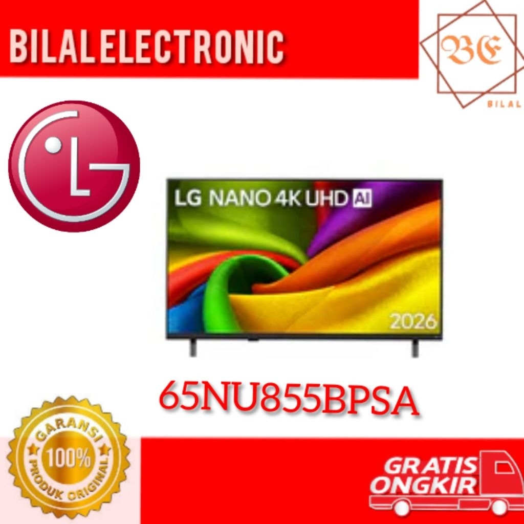 LG TV 65NU855BPSA AI SMART 4K 50 INCHI NANO 55NU855