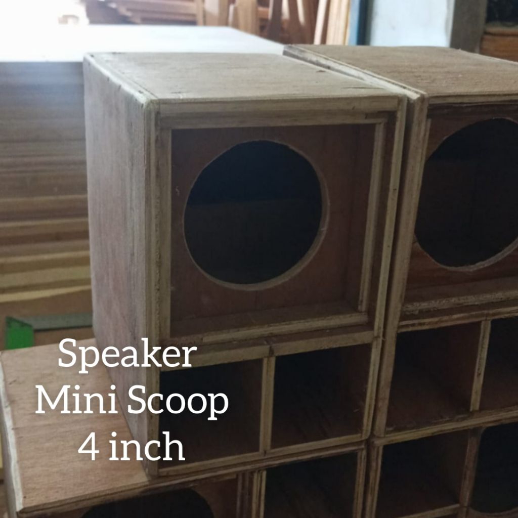 BOX Miniscoop 4 inc single triplek meranti 9mm