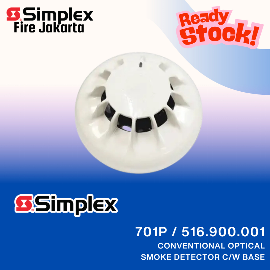 Tyco Simplex 701P Smoke Detector c/w Base